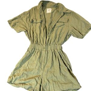 Abercrombie & Fitch Olive Green Romper